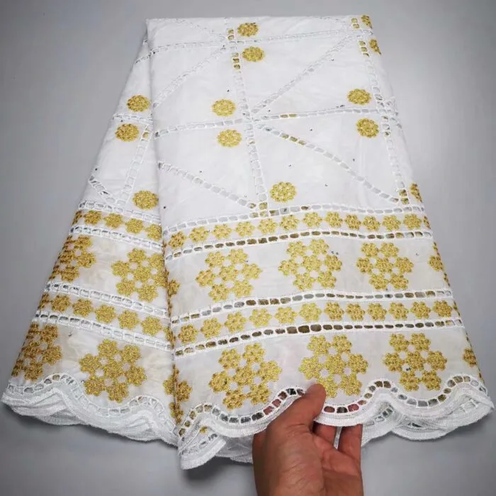 African bazin riche lace fabric 5 yards /lot for african fabric