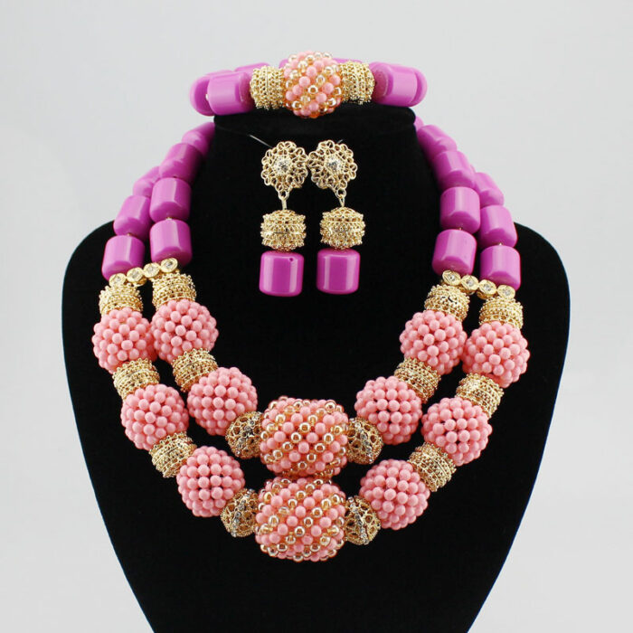 High quality handmade african Wedding Jewelry necklace set