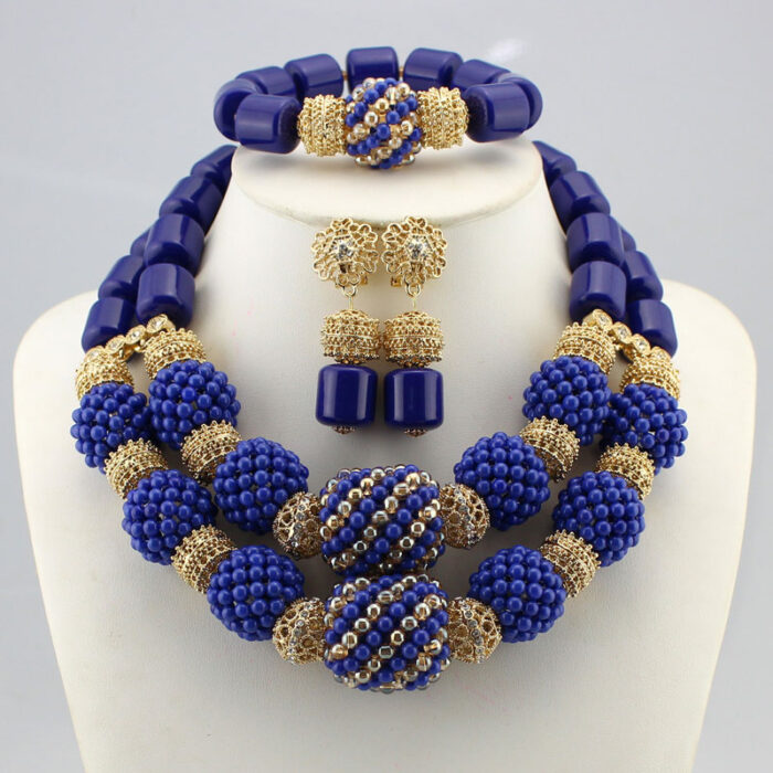 High quality handmade african Wedding Jewelry necklace set