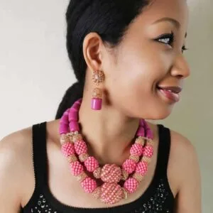 Tradtional design african Wedding necklace Jewelry in JW1008
