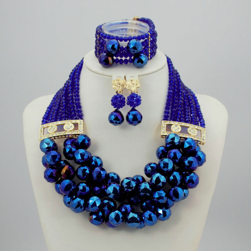 African Nigerian Wedding Jewelry Sets In Necklace Set Bride for JW1013 ...