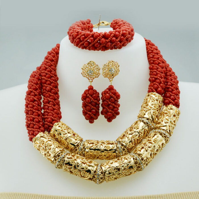 Traditional Jewelry Set African Beads Jewelry Set for Wedding