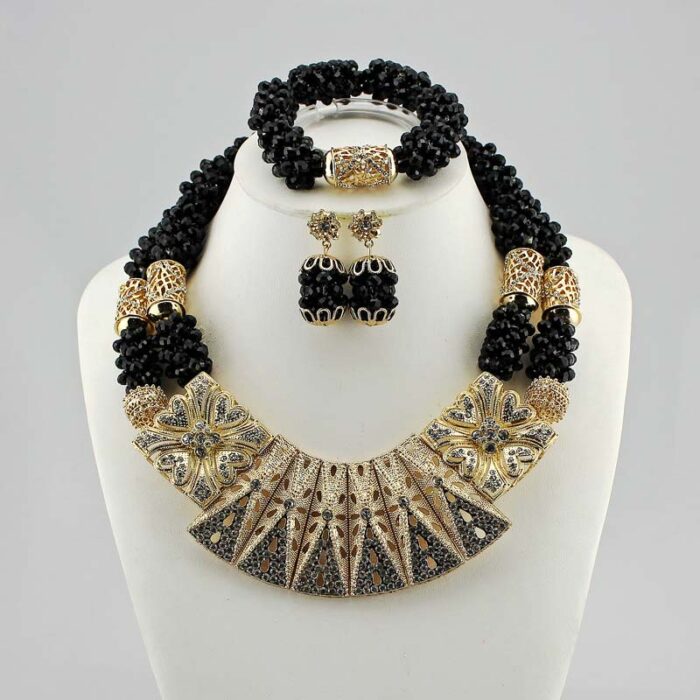 Nigerian Jewelry Sets For Women wedding in necklace set for JW1018-5