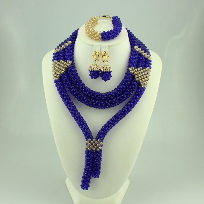 2020 Bridal Gift Nigerian Wedding African Beads Jewelry Set Fashion