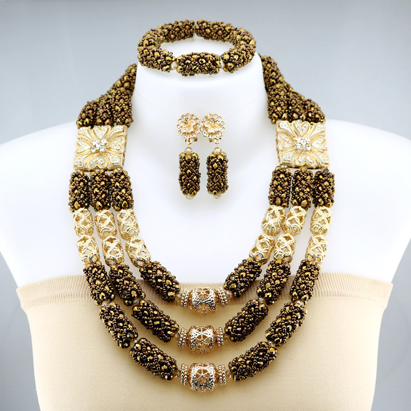 High class wedding jewelry in Nigerian party jewelry set in JW1051 ...