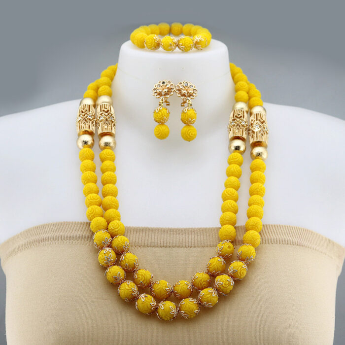 Necklaces Pendants Women Jewelry african beads jewelry set wedding bridal jewelr