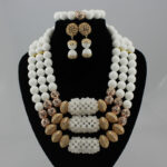 Coral Beads Statement Necklace Set Chunky Bib Beads African Jewelry Fashion Real Coral Necklace Set Dubai