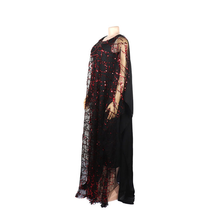 New fashion African women Dashiki Water-soluble lace loose long dress + Inside the skirt two piece free size