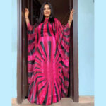 New fashion African women Dashiki Water-soluble lace loose long dress + Inside the skirt two piece free size