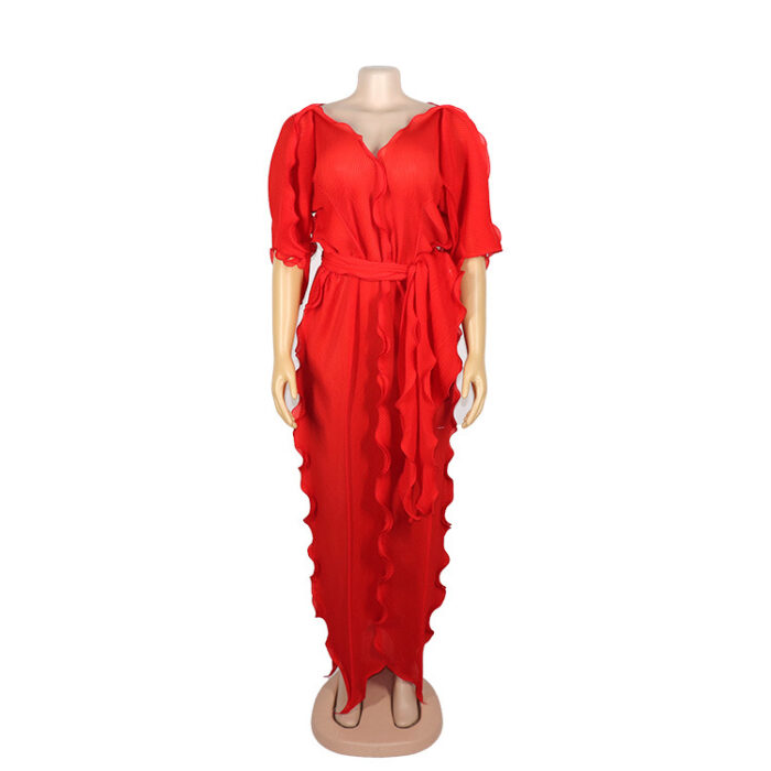 Hot selling long dress in chiffon fabric soft material women dress