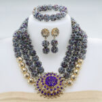 Nigerian Wedding African Beads Jewelry Set