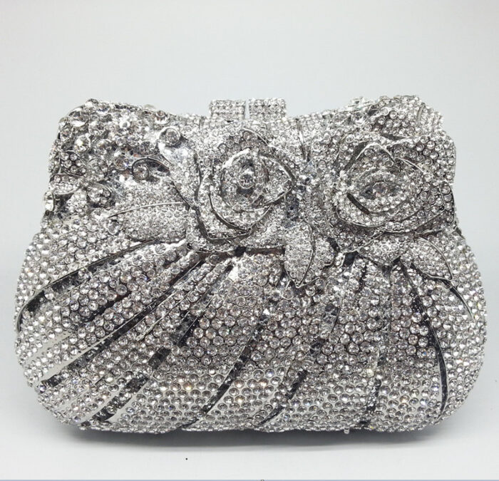 Bridal crystal Clutch for party