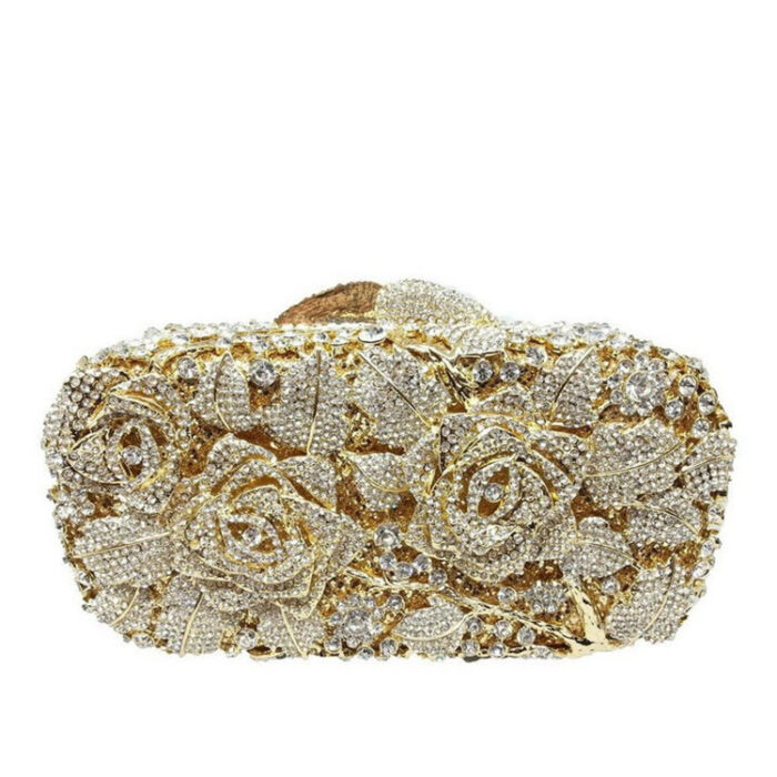 Luxury crystal evening clutch