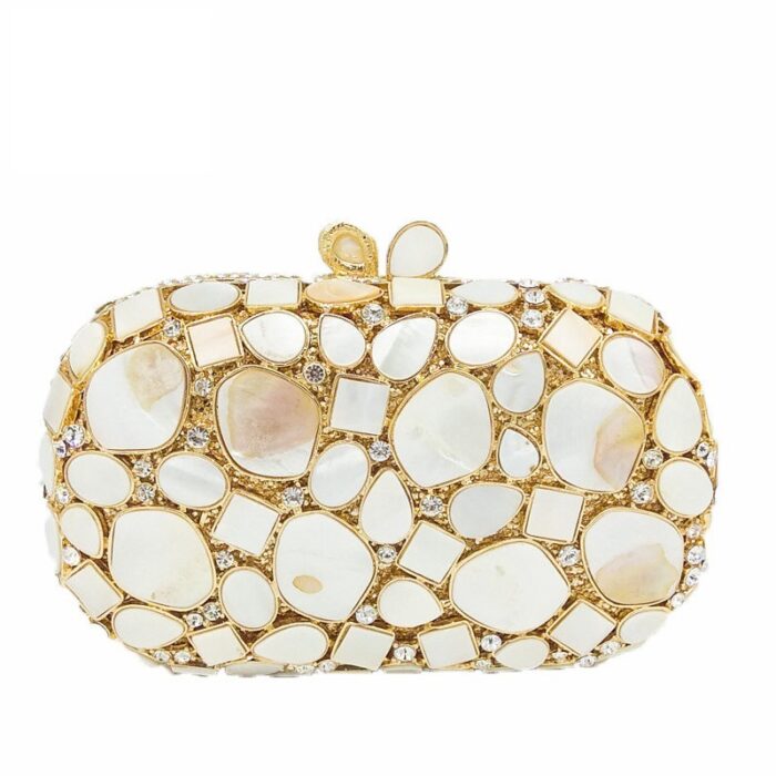 Luxury crystal evening clutch