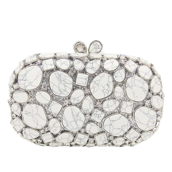 Luxury crystal evening clutch