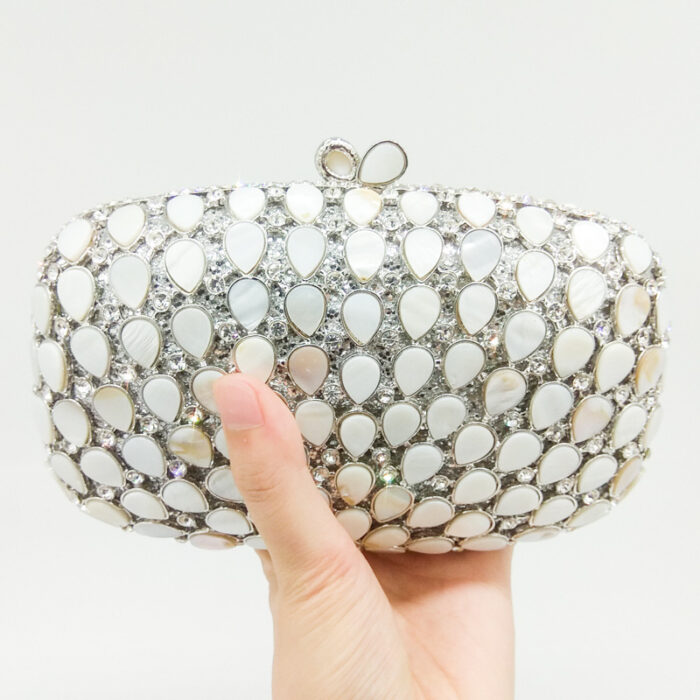 Luxury crystal evening clutch