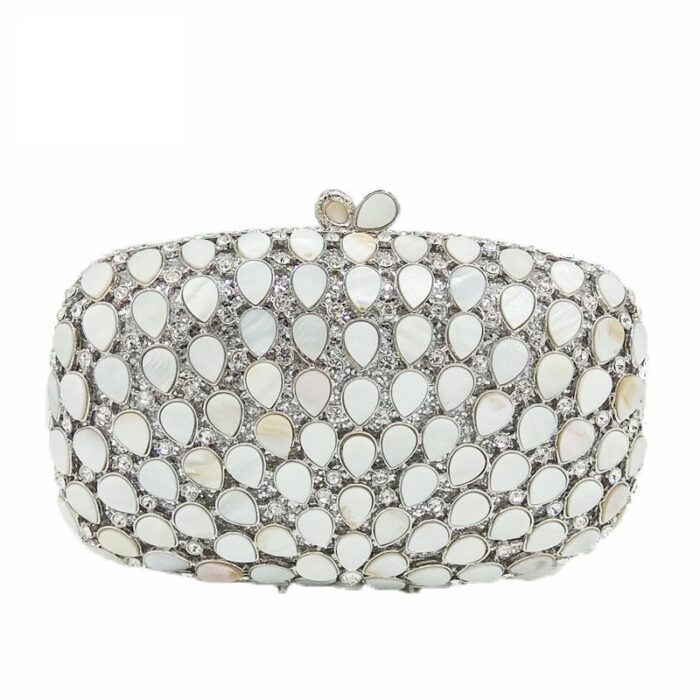 Luxury crystal evening clutch