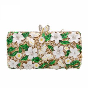 Luxury crystal evening clutch