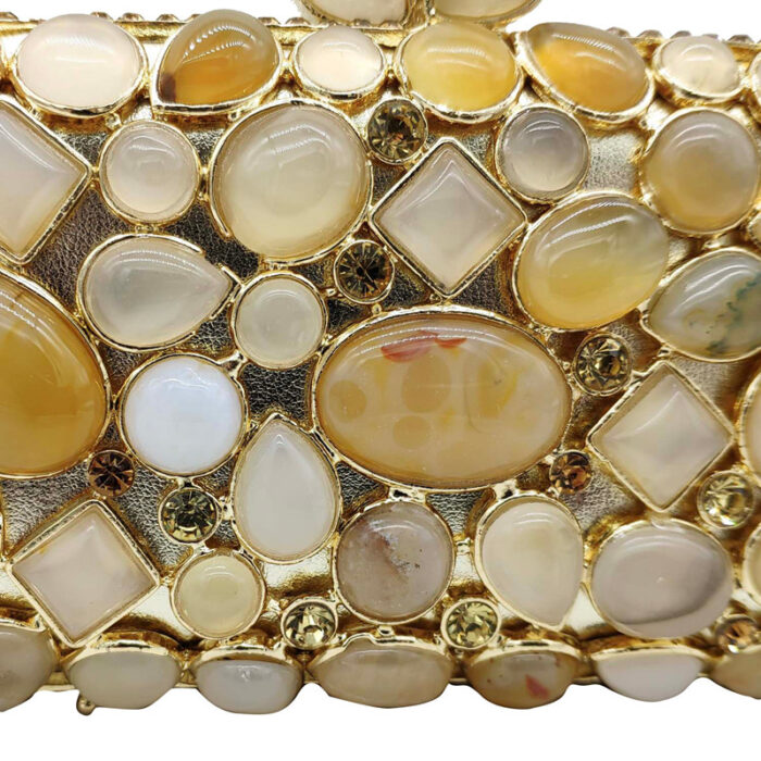 Agate stone clutch