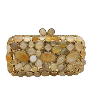 Agate stone clutch