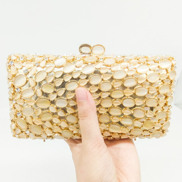 Crystal party clutch bag