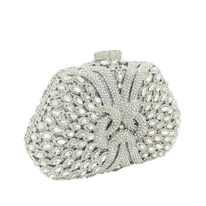 Crystal party clutch bag