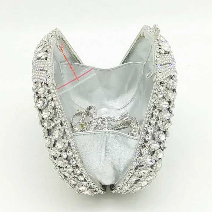 Crystal party clutch bag