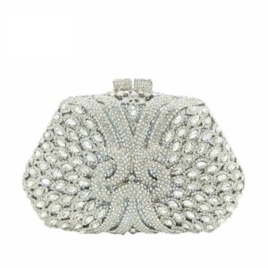 Crystal party clutch bag