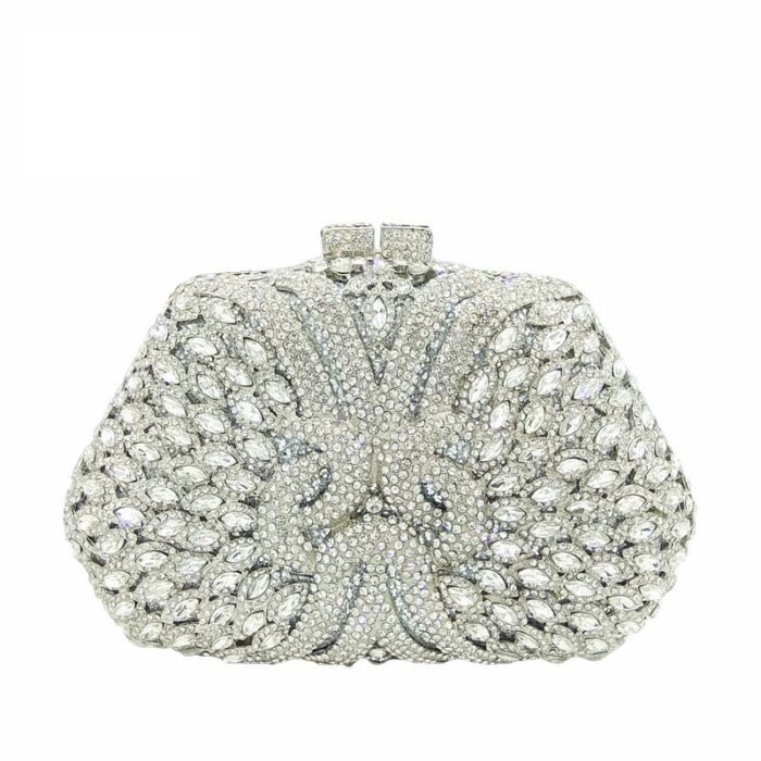 Crystal party clutch bag