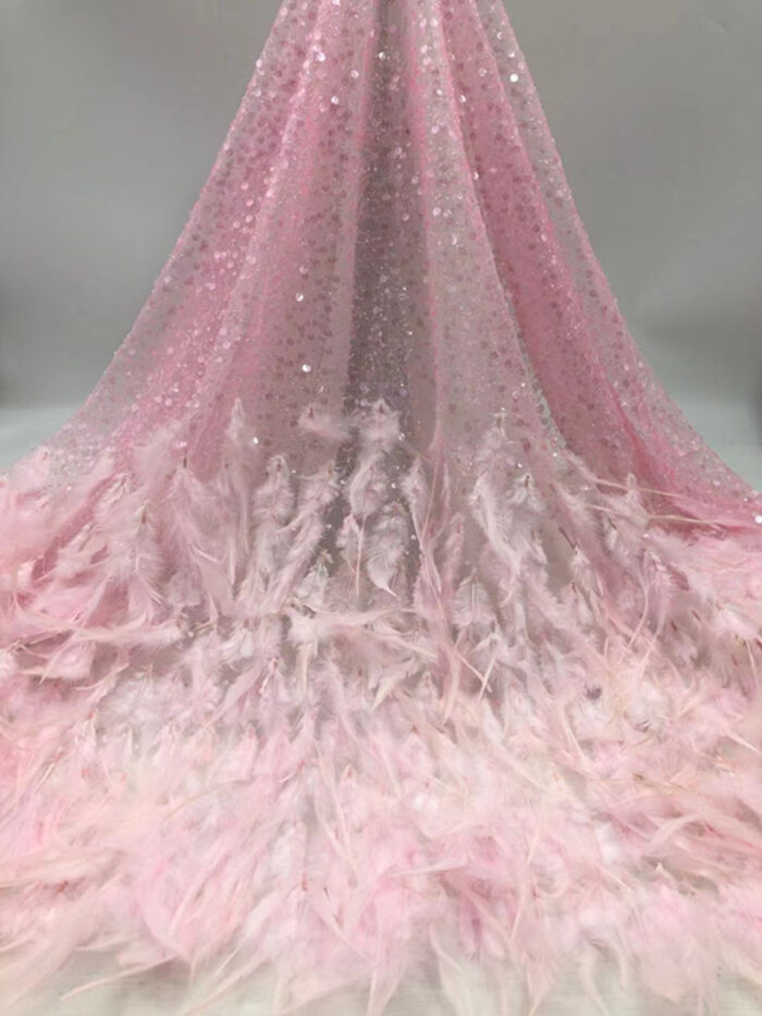 3D flower lace fabric