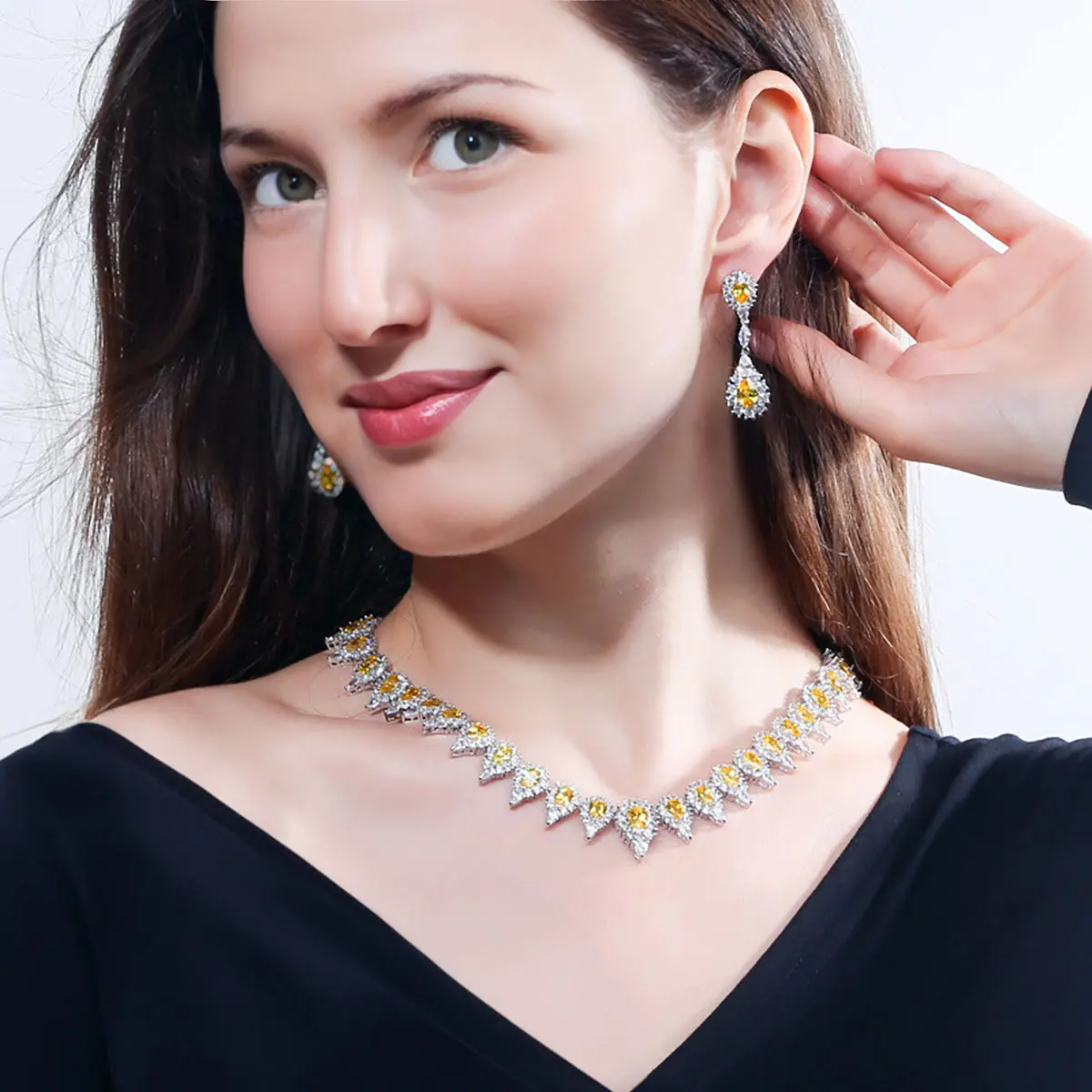 Buy Peora Pink Brass Bridal Jewellery Set (Set of 7)-PF36BR02RP online