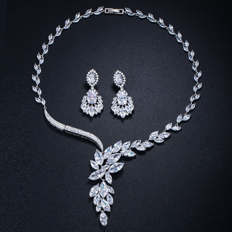 Wedding Jewelry - Silver Cubic Zirconia Bridal Jewelry Set | ADORA by Simona