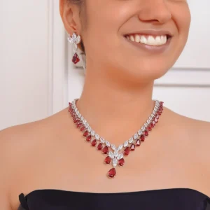 Bridal Necklace and Earring Jewelry Set