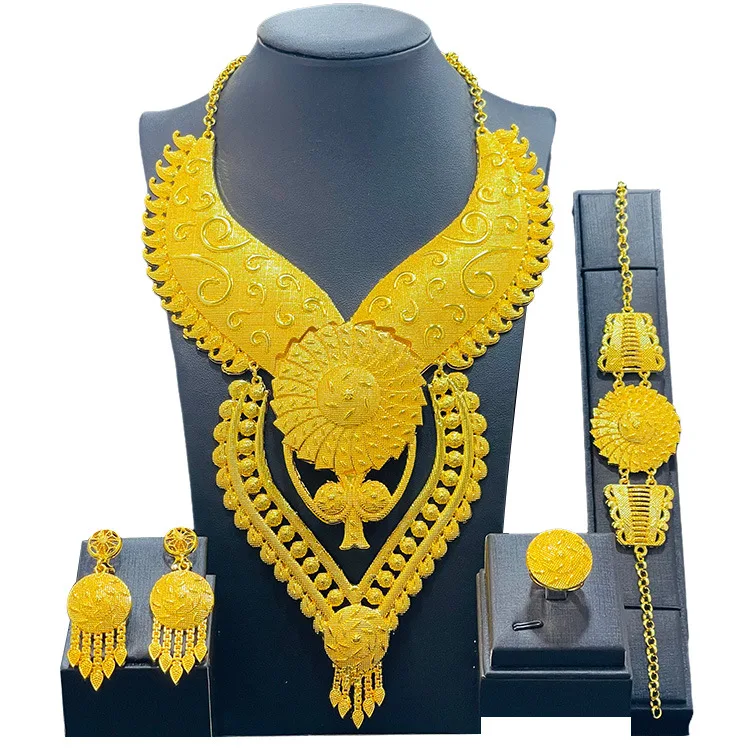 Dubai Gold Plated Jewelry Set LD1001 - Image 2