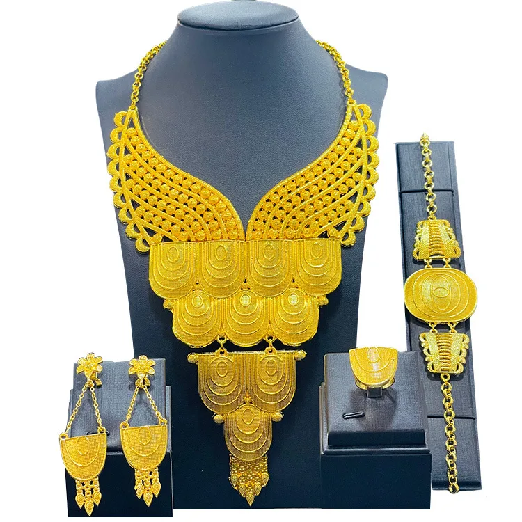 Dubai Gold Plated Jewelry Set LD1001 - Image 3