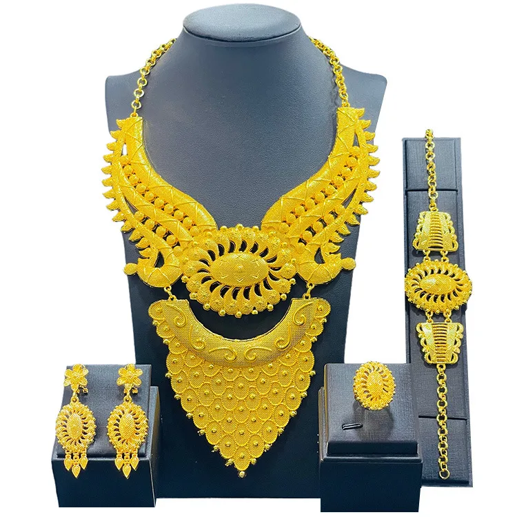 Dubai Gold Plated Jewelry Set LD1001 - Image 4