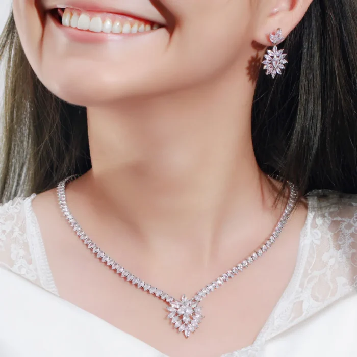 Cubic Zirconia Necklace Set