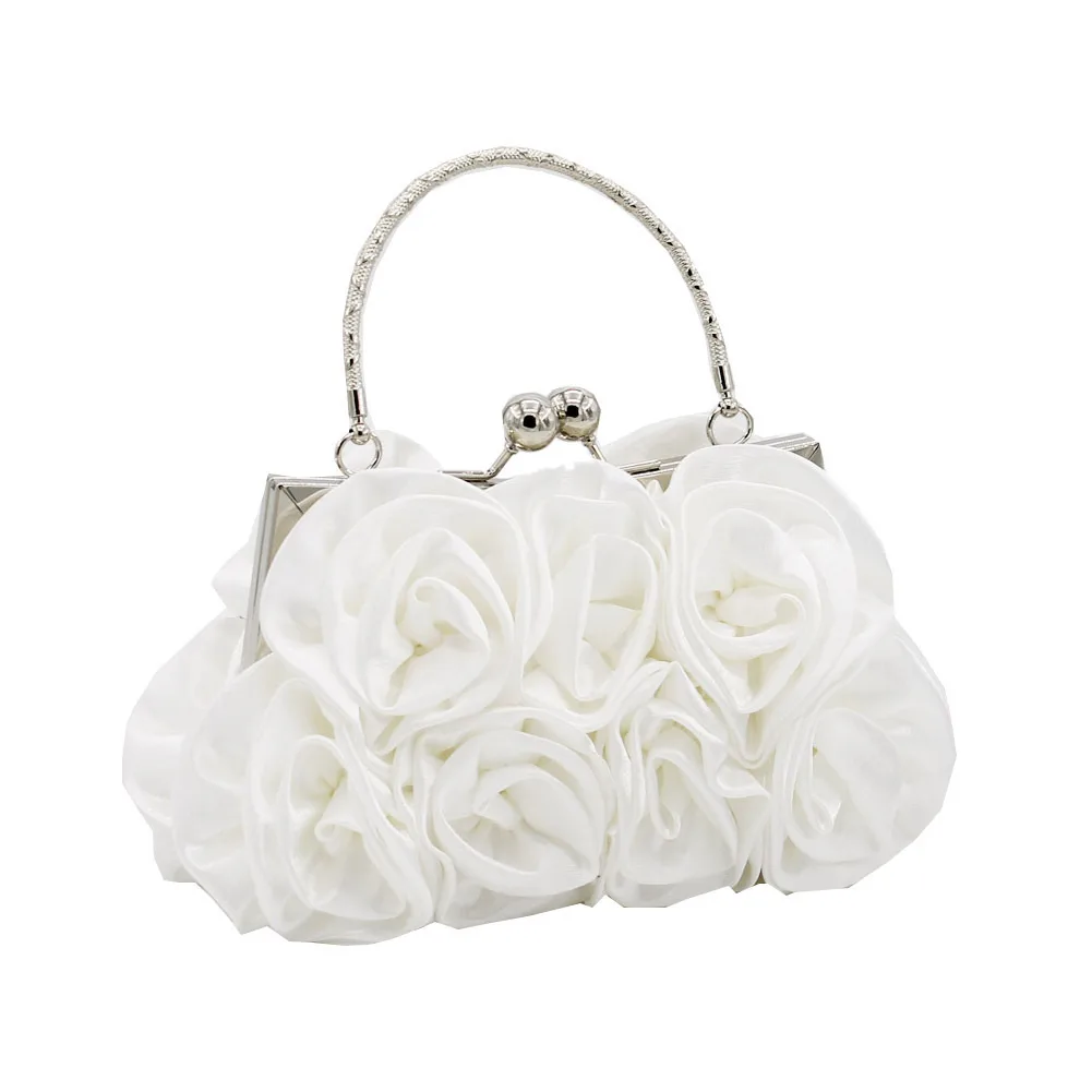 White Alabaster Bride Straw Clutch Bag | Azazie