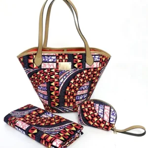 African wax handbag
