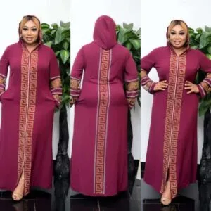 Classic Maxi Muslim Dress in a Loose-Fit Design,african style women long dress LD1088