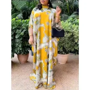 Flowy in a Loose Maxi Style dress, women chiffon long dress LD1091