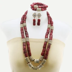 African fashion coral beads set JW1563