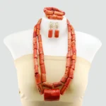 Nigeria coral beads jewelry set JW1577