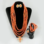Luxury coral beads jewelry set JW1578