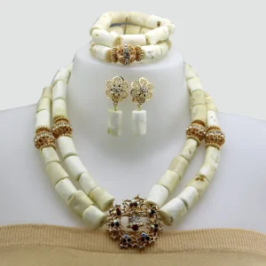 African coral beads necklace set JW1580