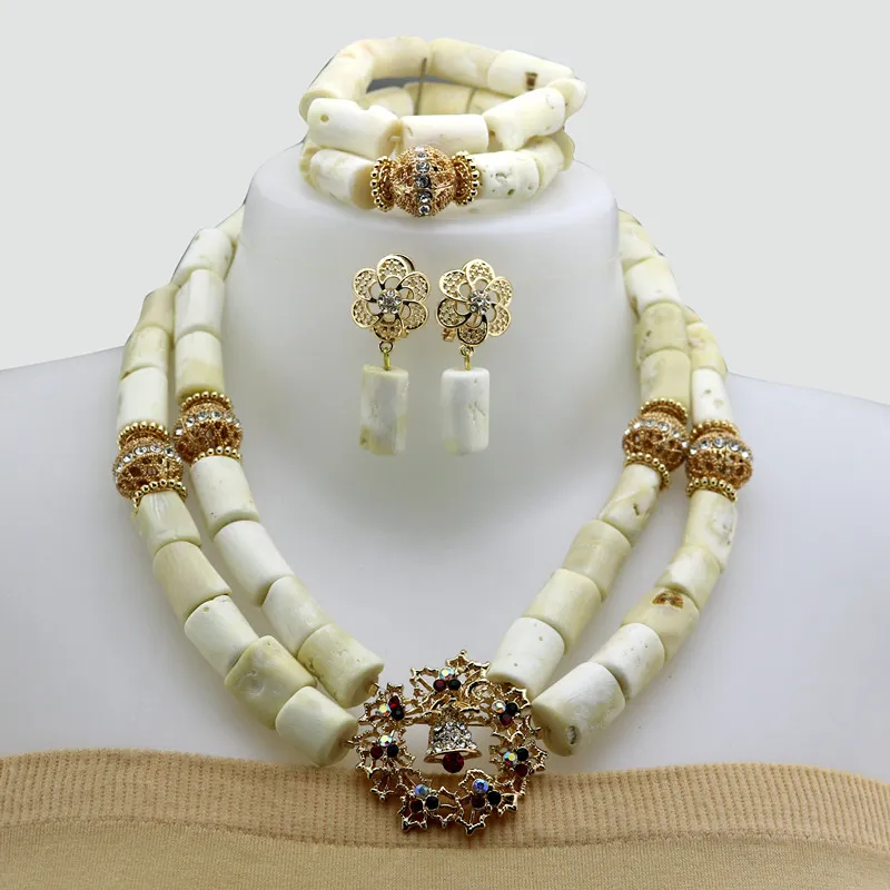 African coral beads necklace set JW1580 1 African coral beads necklace set JW1580