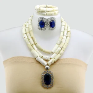 African coral beads necklace set JW1584