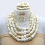 African coral beads necklace set JW1598