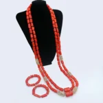 Luxury coral beads jewelry set JW1604