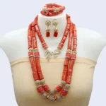 African coral beads jewelry set JW1605